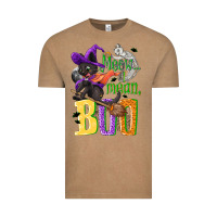 Vintage Coffee Meow i mean, boo Halloween Vintage Tee - NancyCooperArtShop
