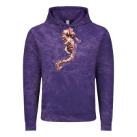 Cloud Purple pink seahorse Vintage Hoodie - LillyAllenDesigns