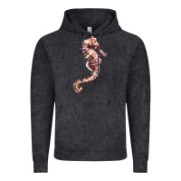 Vintage Black pink seahorse Vintage Hoodie - LillyAllenDesigns
