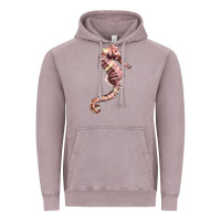 Vintage Zinc pink seahorse Vintage Hoodie - LillyAllenDesigns