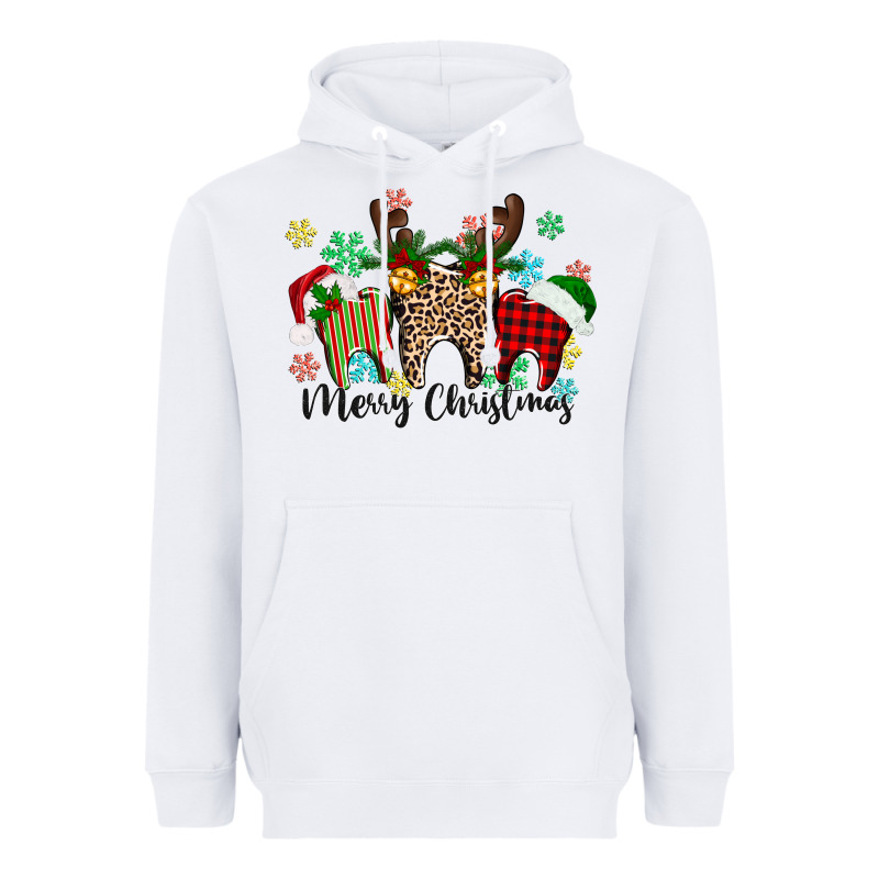 Merry Christmas Tooth Heavyweight Hoodie by texasbilliewilder | Teevron