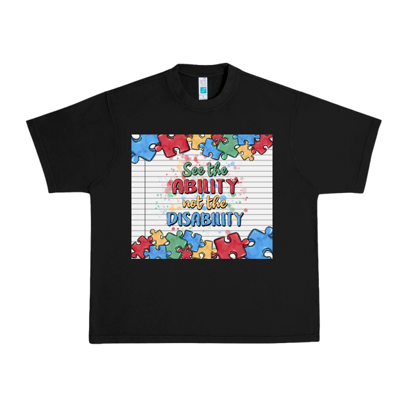 See The Ability Not The Disability Urban Heavy Tee by MaliasSmallBusiness | Teevron