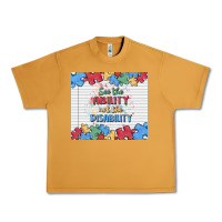 Peanut Butter see the ability not the disability Urban Heavy Tee - MaliasSmallBusiness