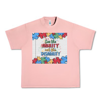 Salmon see the ability not the disability Urban Heavy Tee - MaliasSmallBusiness