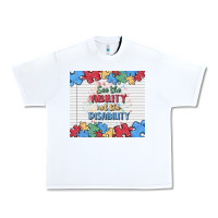 White see the ability not the disability Urban Heavy Tee - MaliasSmallBusiness