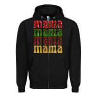 Black Christmas mama Zipper Hoodie - BarkalooDesign