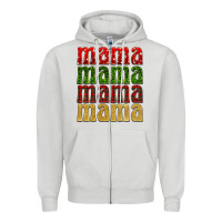 Dove Grey Christmas mama Zipper Hoodie - BarkalooDesign