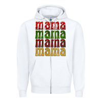 White Christmas mama Zipper Hoodie - BarkalooDesign