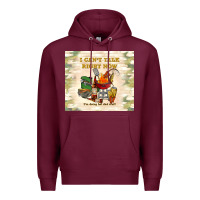 Burgundy i can't talk right now Premium Hoodie - TumblerDesignByShophia
