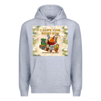 Heather Grey i can't talk right now Premium Hoodie - TumblerDesignByShophia