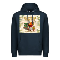 Navy i can't talk right now Premium Hoodie - TumblerDesignByShophia