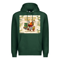 Sports Green i can't talk right now Premium Hoodie - TumblerDesignByShophia