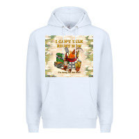 White i can't talk right now Premium Hoodie - TumblerDesignByShophia