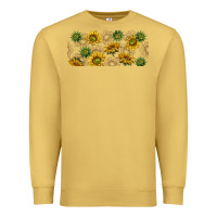 Antique Gold summer with sunflowers Premium Sweatshirt - TumblerDesignByShophia