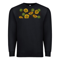Black summer with sunflowers Premium Sweatshirt - TumblerDesignByShophia
