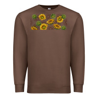 Chestnut summer with sunflowers Premium Sweatshirt - TumblerDesignByShophia