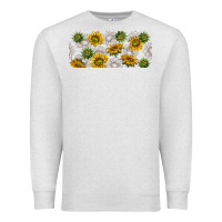Oatmeal Heather summer with sunflowers Premium Sweatshirt - TumblerDesignByShophia