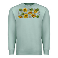 Seafoam summer with sunflowers Premium Sweatshirt - TumblerDesignByShophia