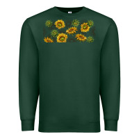 Sports Green summer with sunflowers Premium Sweatshirt - TumblerDesignByShophia