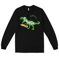Black teacher saurus Long Sleeve Tee - MaliasSmallBusiness