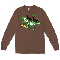 Chestnut teacher saurus Long Sleeve Tee - MaliasSmallBusiness