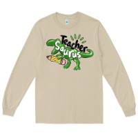 Mushroom teacher saurus Long Sleeve Tee - MaliasSmallBusiness