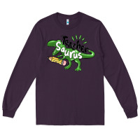 Plum teacher saurus Long Sleeve Tee - MaliasSmallBusiness