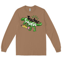 Toasted Coconut teacher saurus Long Sleeve Tee - MaliasSmallBusiness
