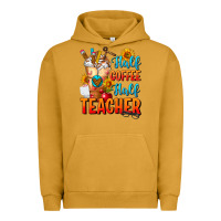 Pigment Peanut Butter Half Coffee Half Teacher Urban Hoodie - FaDigitalArtStudio