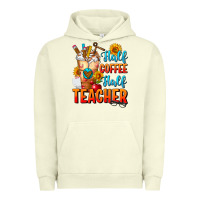 Pigment Pistachio Half Coffee Half Teacher Urban Hoodie - FaDigitalArtStudio