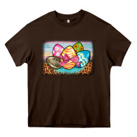 Chocolate Brown easter egg background Heavy Core Tee - BarkalooDesign