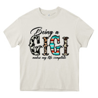 Cream being a gigi makes my life complate Heavy Core Tee - CowhideDigitalArt