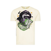 Vintage Arctic Magical cats ghost with moon Halloween Vintage Tee - NancyCooperArtShop