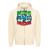 Sandshell believe in the magic of christmas Zipper Hoodie - BarkalooDesign