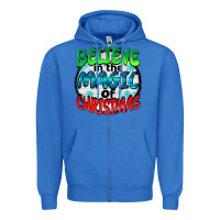 True Royal believe in the magic of christmas Zipper Hoodie - BarkalooDesign