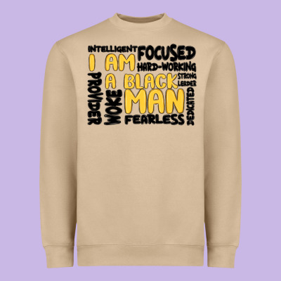 I Am A Black Man Heavyweight Sweatshirt Designed By Maliassmallbusiness