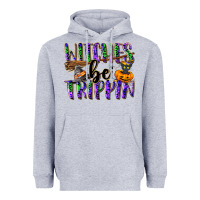 Heather Grey Witches be trippin Heavyweight Hoodie - NancyCooperArtShop