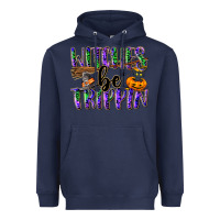 Navy Witches be trippin Heavyweight Hoodie - NancyCooperArtShop