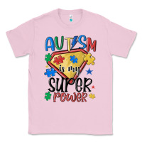 Bubblegum Pink autism is my super power Classic Tee - MaliasSmallBusiness