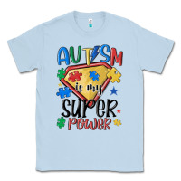 Dusty Blue autism is my super power Classic Tee - MaliasSmallBusiness