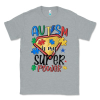 Heather Grey autism is my super power Classic Tee - MaliasSmallBusiness