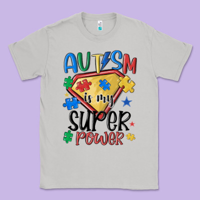 Autism Is My Super Power Classic Tee Designed By Maliassmallbusiness
