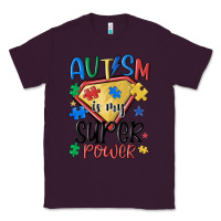 Plum autism is my super power Classic Tee - MaliasSmallBusiness