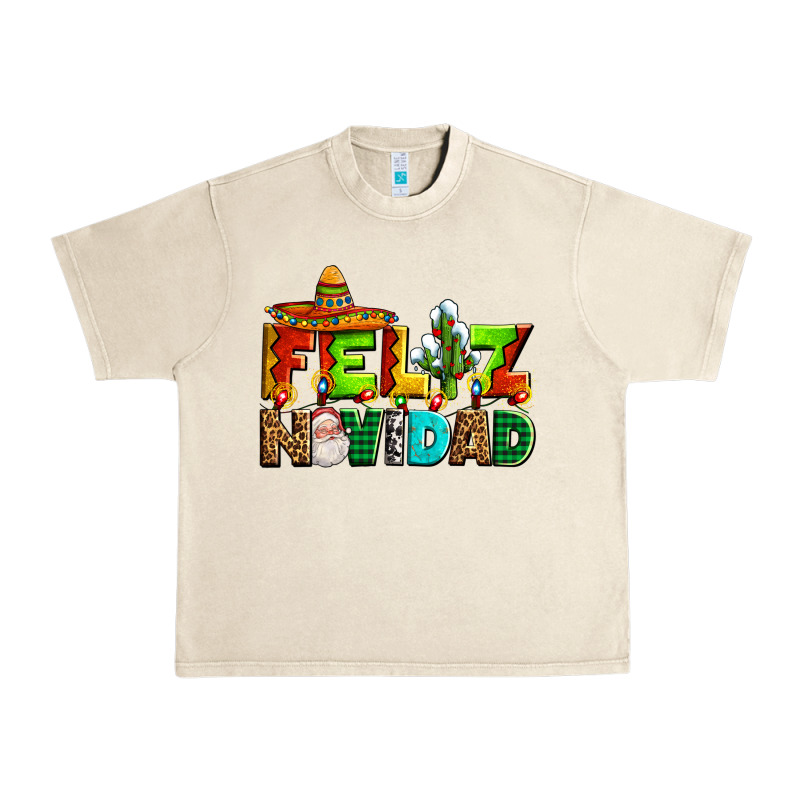 Feliz Navidad Sombrero Urban Heavy Tee by AdoDesignShop | Teevron