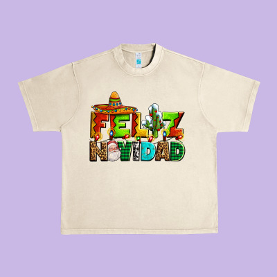 Feliz Navidad Sombrero Urban Heavy Tee Designed By Adodesignshop