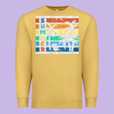 Retro Summer Premium Sweatshirt Designed By Tumblerdesignbyshophia