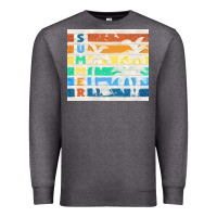 Charcoal Heather retro summer Premium Sweatshirt - TumblerDesignByShophia