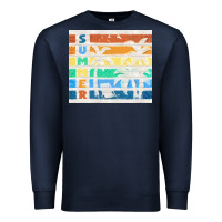 Navy retro summer Premium Sweatshirt - TumblerDesignByShophia