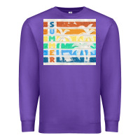 Purple retro summer Premium Sweatshirt - TumblerDesignByShophia