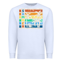 White retro summer Premium Sweatshirt - TumblerDesignByShophia